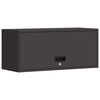 vidaXL Armadio a muro per garage Nero 80 x 33 x 35 cm