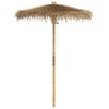 vidaXL Ombrello Tiki con Baldacchino a Foglia di Banana 150 cm Bamb&ugrave;