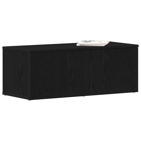 vidaXL Mobile TV Rovere Nero 80x34x30 cm Legno multistrato