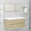 vidaXL Set Mobili da Bagno Rovere Sonoma in Legno Multistrato