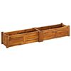 vidaXL Letto Rialzato da Giardino in Legno di Acacia 150x30x25 cm