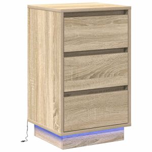 vidaXL Armadio da Notte con cassetto Rovere Sonoma 39 x 34,5 x 65 cm