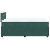 vidaXL Giroletto a Molle con Materasso Verde Scuro 120x190 cm Velluto