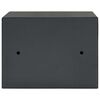 vidaXL Cassaforte con blocco Grigio 17 x 23 x 17 cm Acciaio