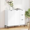 vidaXL Credenza Bianco 89,5 x 33 x 82 cm Legno multistrato