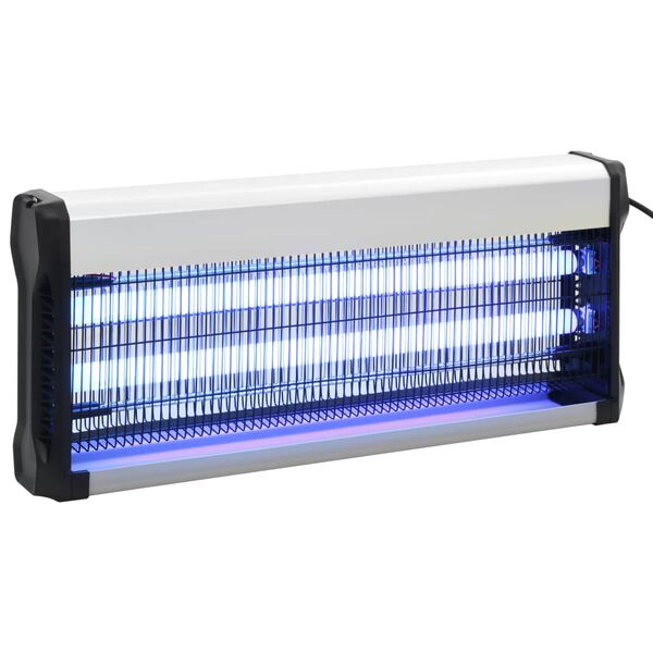 vidaXL Lampada Insetticida Nera Alluminio ABS 40 W