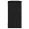 vidaXL Mensole Parete Cubo 4 pz Rovere Nero 100x15x30 cm Multistrato