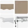 vidaXL Tettuccio Elettrico Retrattile Beige 300 x 250 cm