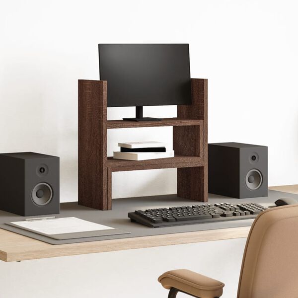 vidaXL Organizer Scrivania Rovere Marrone 40x17x41 cm in Truciolato