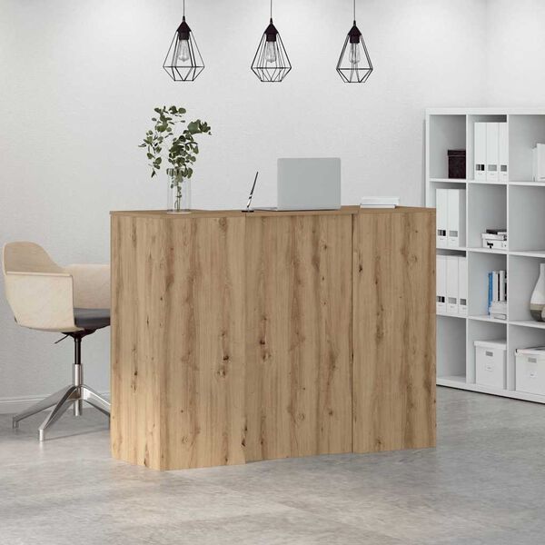 vidaXL Banco Reception Rovere Artigianale 135x50x103,5cm in Truciolato