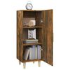 vidaXL Credenza Rovere Fumo 34,5x34x90 cm in Legno Multistrato