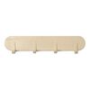KidsDepot Appendiabiti Xavy 51x5,5x9 cm in Legno Bianco Sporco