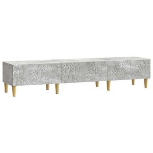 vidaXL Mobile TV 147 x 34,5 x 30 cm Grigio Cemento
