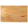 vidaXL Piano Tavolo Bordi Vivi 50x30x2,5 cm in Legno Massello di Mango