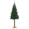 vidaXL Albero di Natale snodato con 300 LED con supporto Verde 180 cm