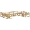 vidaXL Set di divani da esterno 9 pcs Bianco 404 x 251,5 x 73 cm