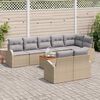 vidaXL Set Divano da Giardino 9 pcs Beige e Grigio Chiaro polyrattan