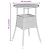vidaXL Set da Pranzo per Giardino 5 pcs Grigio polyrattan