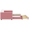 vidaXL Divano Letto Estraibile con Cassetti Rosa 80x200 cm Velluto