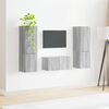 vidaXL Set mobile TV 5 pcs Grigio Sonoma Legno multistrato