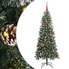 vidaXL Albero di Natale artificiale con 150 LED Verde 66 x 66 x 150 cm
