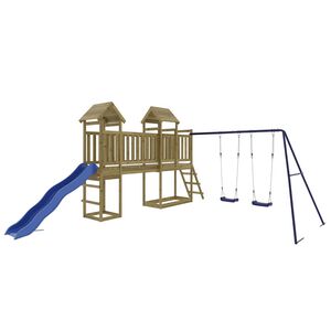 vidaXL Set da Gioco da Esterno in Legno di Pino Impregnato