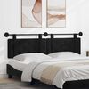 vidaXL Testata appesa Montaggio a parete Nero 190 x 55 x 5 cm Velluto