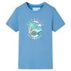 vidaXL Maglietta da Bambino Blu Medio 116