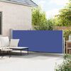 vidaXL Tenda Laterale Retrattile per Patio 140x500 cm Blu