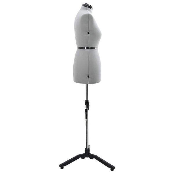 vidaXL Forma Abito Femminile Regolabile Grigio m Velluto