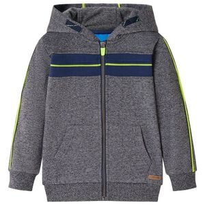 Felpa con Cappuccio e Cerniera per Bambini Grigio M&eacute;lange 92
