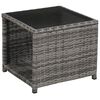 vidaXL Set da Bistrot 3 pz con Cuscini in Polyrattan Grigio