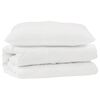 vidaXL Set di Piumoni con cuscino 2 pz Bianco Microfibra