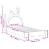 vidaXL Struttura letto bambini con testata Bianco 80 x 160 cm PU