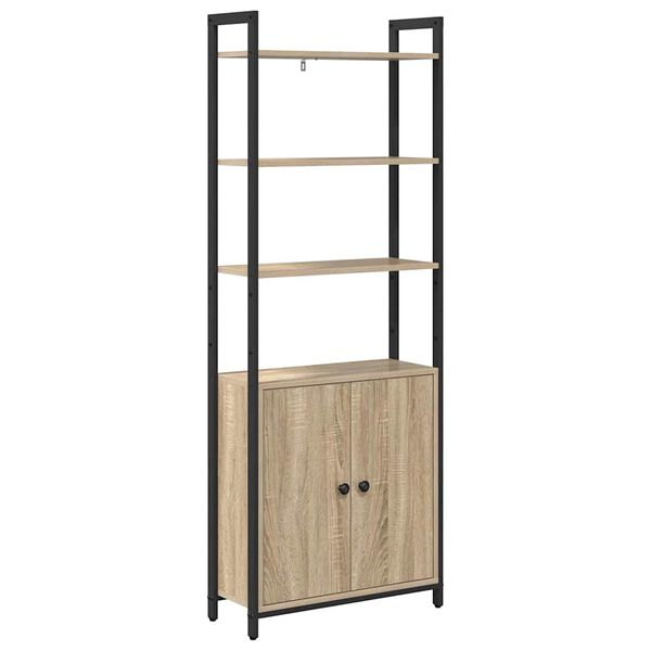 vidaXL Armadio per Libri Rovere Sonoma 60 x 24 x 161 cm