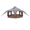 vidaXL Tenda Familiare Grigio e arancione 5 persone