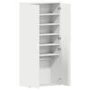 vidaXL Mobile per scarpe Bianco 80 x 39 x 178 cm Legno multistrato