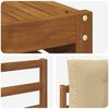 vidaXL Set di divani da esterno con cuscino 6 pcs Naturale e Beige