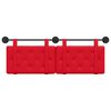vidaXL Testata appesa Rosso 130 x 55 x 5 cm Pelle Sintetica