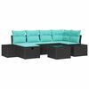 vidaXL Set di divani 3 pz polyrattan