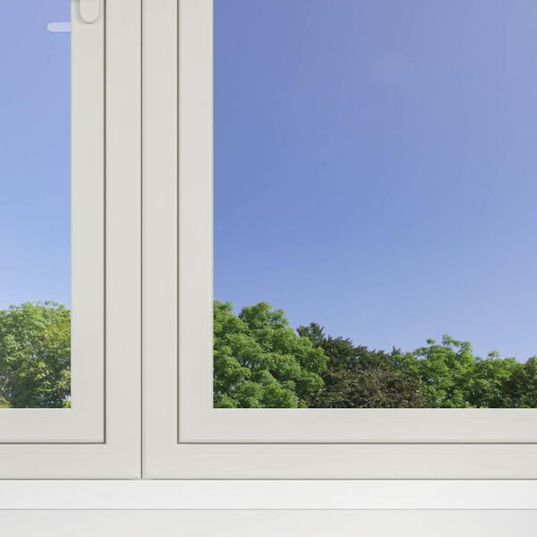 vidaxL Pellicole Solari Statiche 3pz Effetto Riflettente Argento PVC