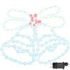 vidaXL Campana di Natale 144 LED Multicolore 57 x 47,5 cm PVC