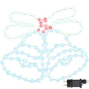 vidaXL Campana di Natale 144 LED Multicolore 57 x 47,5 cm PVC