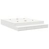 vidaXL Struttura letto con contenitore Bianco 200 cm Legno multistrato