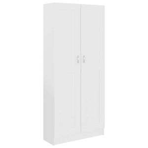vidaXL Libreria Bianca 82,5x30,5x185,5 cm in Legno Truciolato