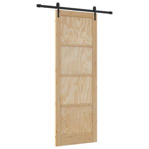 vidaXL Porta scorrevole ORKDAL Naturale 83 x 232 cm