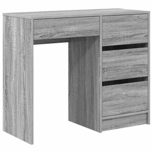 vidaXL Scrivania Grigio Sonoma Legno ingegnerizzato 90 x 37.5 x 75 cm