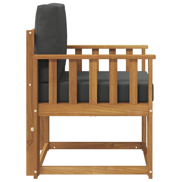 vidaXL Divano da esterno Legno di Acacia Massello e Poliestere