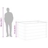vidaXL Letto Rialzato da Giardino in WPC 150x100x91 cm Grigio