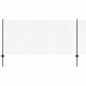 vidaXL Recinzione in rete saldata con pali 25 x 1 m Acciaio zincato